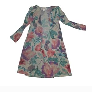 LuLaRoe Floral Pink And Green Pullover Size 2T